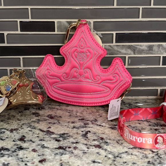 Bath & Body Works Accessories - Bath & Body Works: Princess Aurora Coin Purse, Hand Sanitizer Clip, & Bracelet